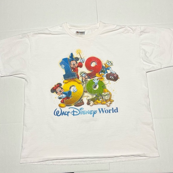 Disney Other - Vintage Walt Disney World 1999 White T Shirt Size XL Mickey Made In USA 90s